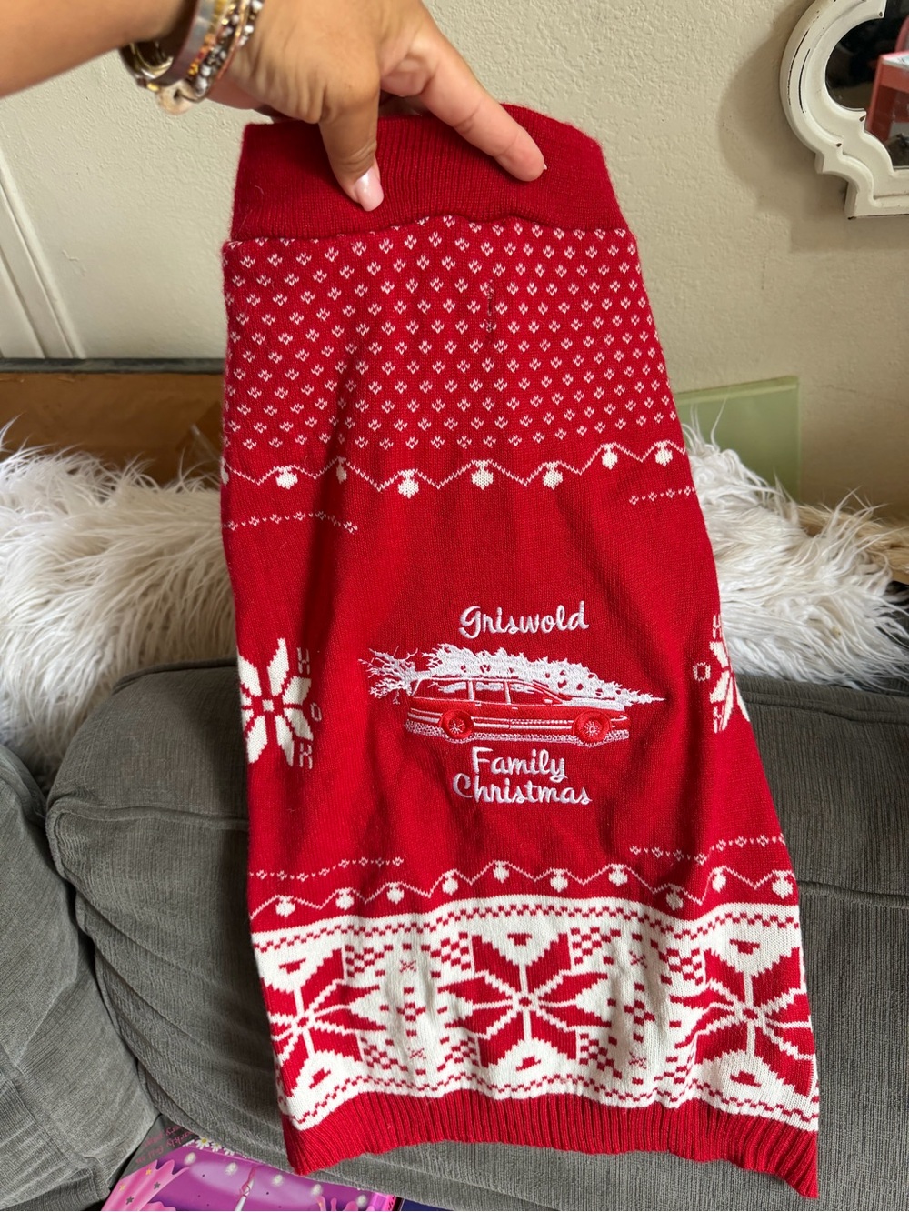 Griswold Family Christmas Red Holiday dog Sweater